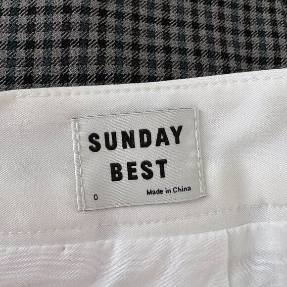 Aritzia Sunday Best Olive Pleated Tennis Skirt White Size 0 - Picture 5 of 6